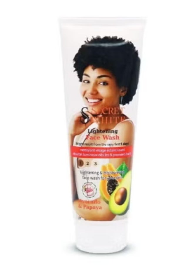 Secret White Lightening Face Wash With Avocado & Papaya 125 Ml - Image 3